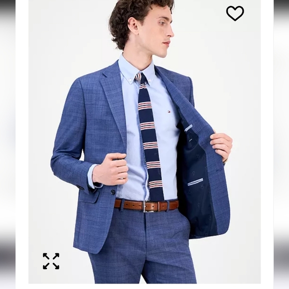 Tommy Hilfiger Men Modern-Fit Wool TH-Flex Stretch Suit Separates Jacket 46R NWT